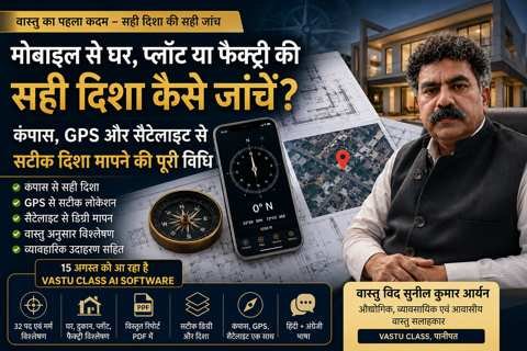 मोबाइल से घर, प्लॉट, दुकान या फैक्ट्री की सही दिशा कैसे जांचें