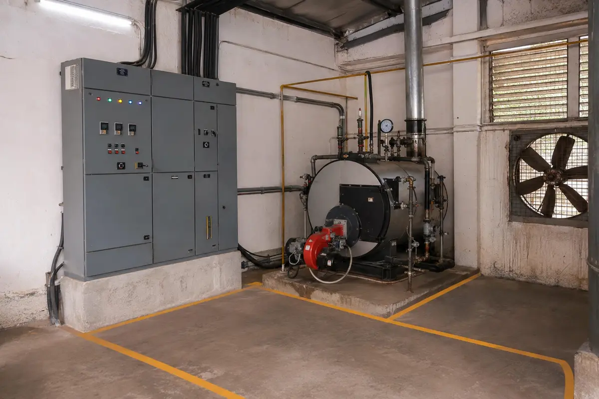 Factory electrical panel and boiler safety planning