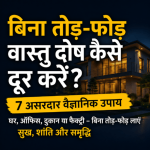 Read more about the article बिना तोड़-फोड़ वास्तु दोष कैसे दूर करें? वैज्ञानिक दृष्टिकोण से जानिए सही उपाय