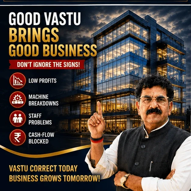 Good Vastu Brings Good Business Low Profits Machine Breakdowns Cash Flow Blocked