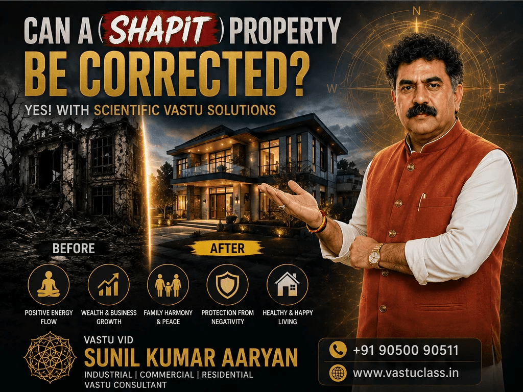 शापित वास्तु से पहले और वैज्ञानिक समाधान के बाद