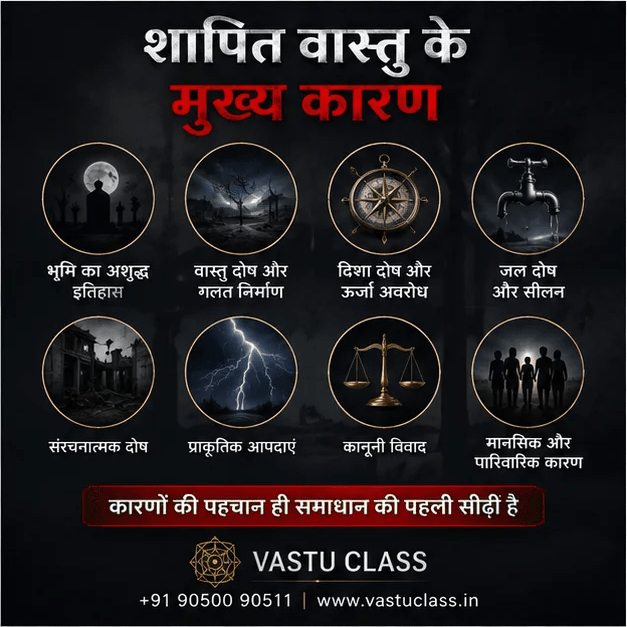शापित वास्तु के मुख्य कारण