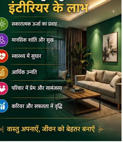 वास्तु अनुसार इंटीरियर के लाभ